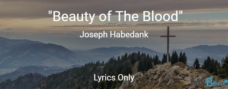 Beauty of The Blood - Joseph Habedank - Lyrics only